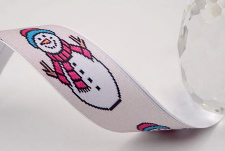 Festlicher Schneemann Jubel Jacquardband_AI-KN